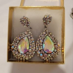 rhinestone chandelier earrings